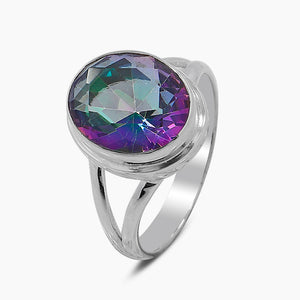 Mystic Quartz Handmade Silver Rings