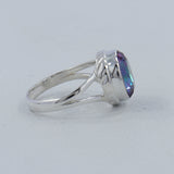 Mystic Quartz Handmade Silver Ring