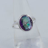 Mystic Quartz Handmade Silver Ring