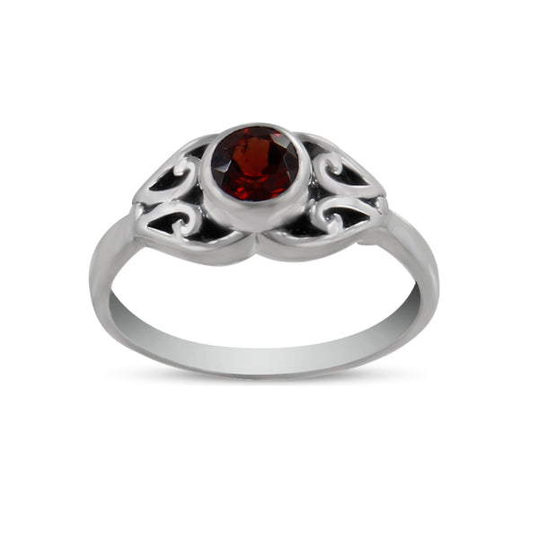 Natural Blue Topaz Silver Ring