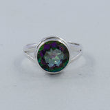 Mystic Quartz Handmade Silver Ring