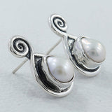 Pearl Silver Earrings