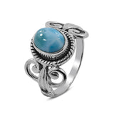 Dominican Larimar Sterling Silver Ring