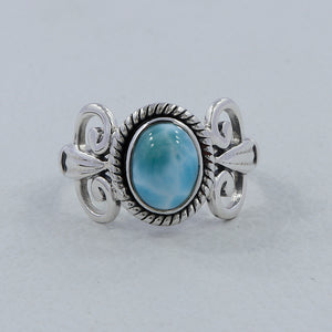 Dominican Larimar Sterling Silver Ring