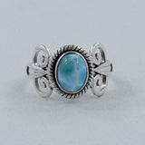 Dominican Larimar Sterling Silver Ring