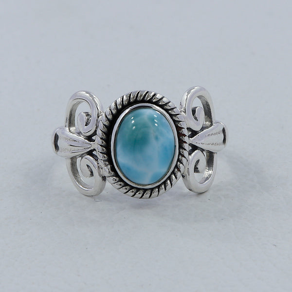 Dominican Larimar Sterling Silver Ring