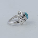 Dominican Larimar Sterling Silver Ring