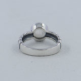 Rainbow Moonstone Sterling Silver Ring