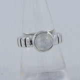 Rainbow Moonstone Sterling Silver Ring