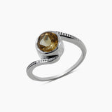 925 Sterling Silver Citrine Rings