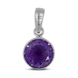 925 Sterling Silver Amethyst Pendant