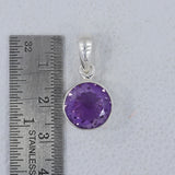 925 Sterling Silver Amethyst Pendant