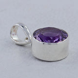 925 Sterling Silver Amethyst Pendant