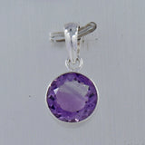 925 Sterling Silver Amethyst Pendant