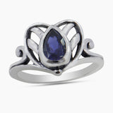 Natural Citrine Silver Ring