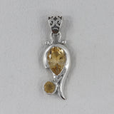 925 Silver Blue Topaz Pendant