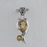 925 Silver Blue Topaz Pendant