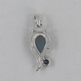 Blue Topaz 925 Sterling Silver Pendant