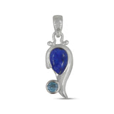 Blue Topaz 925 Sterling Silver Pendant