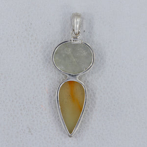 Natural Multi Sapphire Silver Pendants