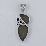 925 Silver Turritella Agate Pendant