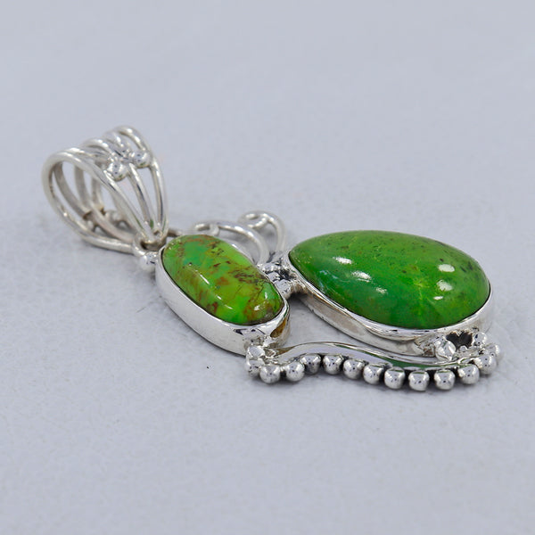Mohave Turquoise Silver Pendants
