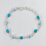 Mexican Turquoise Silver Bracelet