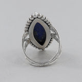 Natural Lapis Lazuli Silver Ring