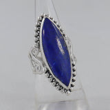 Natural Lapis Lazuli Silver Ring