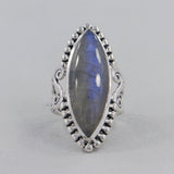 Natural Lapis Lazuli Silver Ring