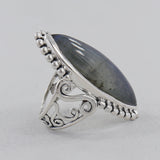 Natural Lapis Lazuli Silver Ring