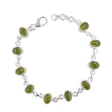 August Birthstone Peridot Bracelet