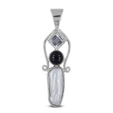 Natural Fresh Water Pearl Silver Pendant