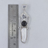 Natural Fresh Water Pearl Silver Pendant