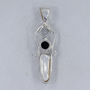Natural Fresh Water Pearl Silver Pendants