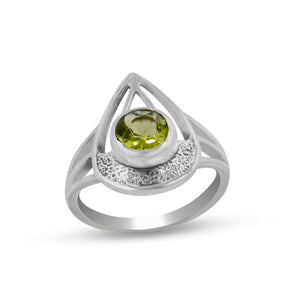 925 Sterling Silver Peridot Rings