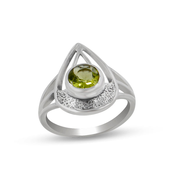 925 Sterling Silver Peridot Rings