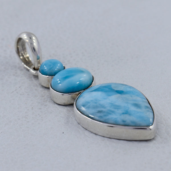 925 Sterling Silver Larimar Pendants