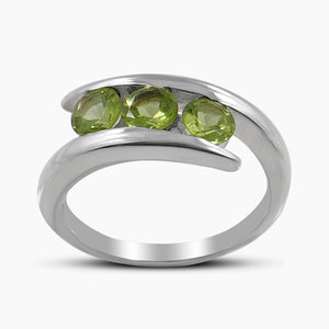 Natural Blue Topaz Silver Rings