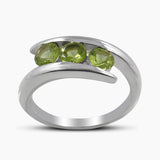 Natural Blue Topaz Silver Rings