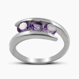 Natural Blue Topaz Silver Rings