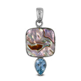 Abalone Shell Handmade Silver Pendant