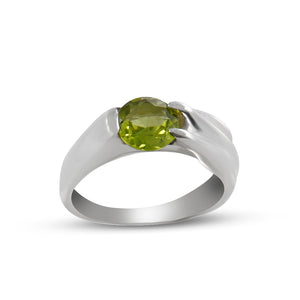 925 Sterling Silver Peridot Rings