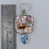 Abalone Shell Handmade Silver Pendant