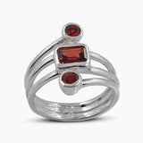 Genuine Iolite Silver Rings