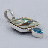 Abalone Shell Handmade Silver Pendant