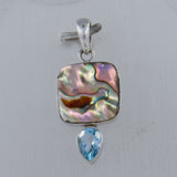 Abalone Shell Handmade Silver Pendant