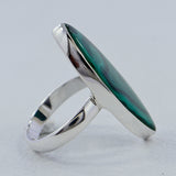 Green Malachite Sterling Silver Handmade Ring