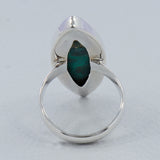 Green Malachite Sterling Silver Handmade Ring