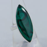 Green Malachite Sterling Silver Handmade Ring